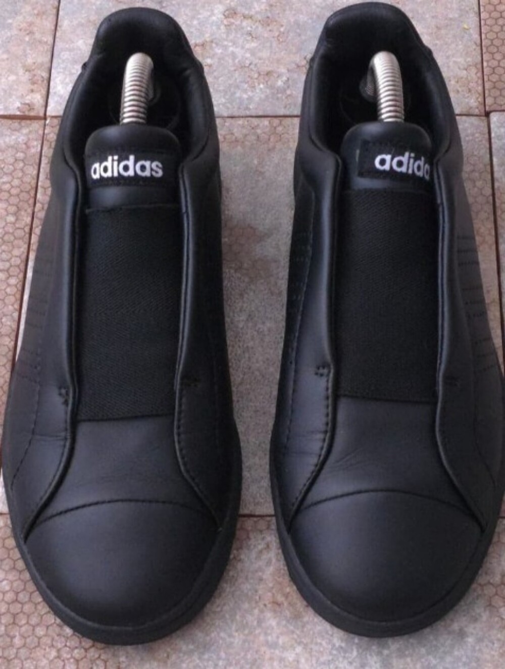adidas Women's Black Slip-On Low-Profile Sneakers